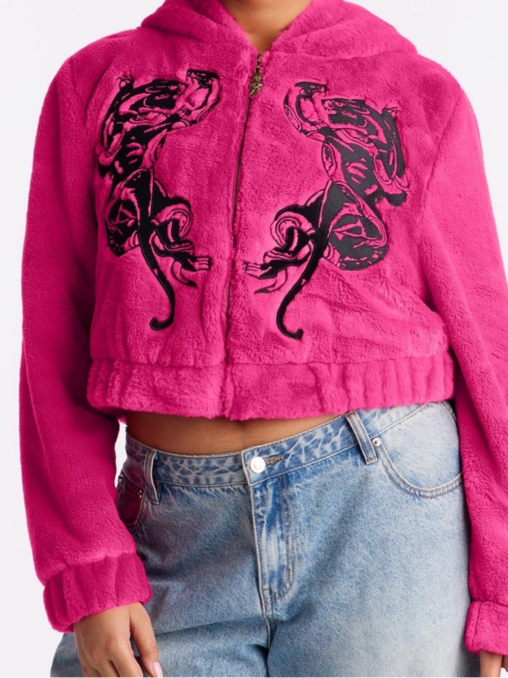 Ed Hardy - Panther Faux Fur Jacket 💖